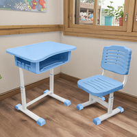 Chaise de bureau moderne à siège unique pour les étudiants du primaire et du secondaire Tables et chaises d'étude en métal en plastique connectées