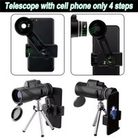 Venta al por mayor Monocular de alta potencia HD Focus teléfono móvil foto telescopio para senderismo caza