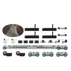 Quincaillerie de système de porte coulissante synchronisée <span class=keywords><strong>Hebo</strong></span> populaire avec Kit de quincaillerie pour porte coulissante sur rail - Product Image 1