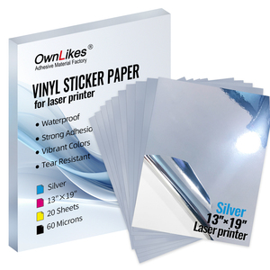 13 \ "* 19 \" Flexography Có Thể In Pet Vàng Không Thấm Nước PVC Sticker Giấy <span class=keywords><strong>A4</strong></span> A3 Tự Dính Laser Máy In Nhãn Bao Bì Nhãn - Product Image 2
