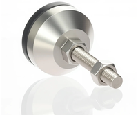 Pied de nivellement robuste en acier inoxydable 304, support réglable pour machines, idéal pour équipements d'automatisation CNC