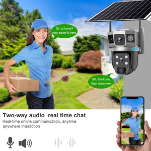 Caméra solaire V380 à double objectif 6,0 MP, interphone vocal bidirectionnel, <span class=keywords><strong>carte</strong></span> SIM 4G et stockage sur <span class=keywords><strong>carte</strong></span> TF - Product Image 6