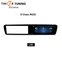 Écran de tableau de bord étendu Android TIM Car 12,3 pouces, double écran tactile, adaptable pour Mercedes-Benz Classe S W222 2014-2017