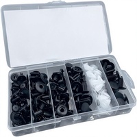 100 pièces de clips de garniture de carrosserie en plastique, clips de pare-chocs universels, rivets, attaches, kit de retenue à pousser, ensemble de broches de retenue pour voiture, fabriqué en Chine