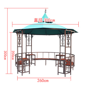 Bonne qualité et pas cher <span class=keywords><strong>en</strong></span> fer forgé gazebo - Product Image 3