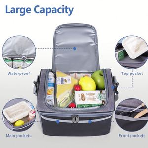 Sac isotherme souple et imperméable pour livraison de repas, pain, pizza, pique-nique, glacière, vente directe usine - Product Image 2