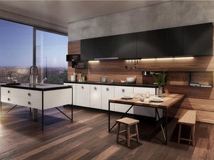 <span class=keywords><strong>Cuisine</strong></span> compacte avec îlot <span class=keywords><strong>sur</strong></span> roulettes de Muebles De Cocina - Product Image 4