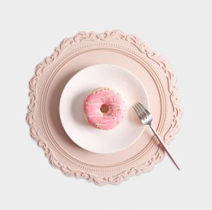 New Design <b>Round</b> Shape Heat Insulation Dining <b>Table</b> <b>Mat</b> Silicone Placemats for Kitchen - Product Image 6