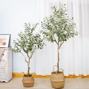 Plante Simulation Olive Tree Plante Verte Vente en Gros <span class=keywords><strong>Pot</strong></span> Décoration Salon Grande Plante Simulation Arbre Simulation Arbre Simulation - Product Image 2