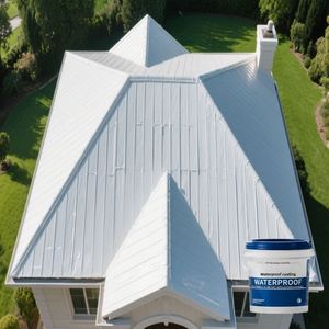 Enduit d'étanchéité liquide acrylique thermorésistant pour toitures en béton, à usage industriel et écologique, application au pinceau - Product Image 4