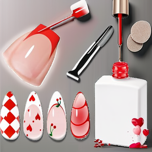 Esmalte de Uñas en Gel UV con Punta Francesa Roja Modelones, 15 ml, Esmalte de Uñas en Gel para Manicura Profesional, Regalo para Mujer - Product Image 2