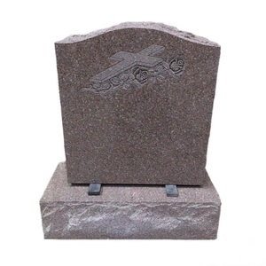 Низкая стоимость серого гранита, вертикальные надгробия, заготовки для могил США - Product Image 5