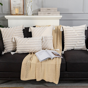 Ném Gối Trang Trí Macrame Tufted Luxury Accent Trong Nhà Ngoài Trời Boho Đệm Cover Handmade - Product Image 5