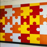 Puzzle Pin Board Puzzle Feutre Carreaux Décor À La Maison Mur Art Conception Polygone Diffuseur De Son Panneau Photo Conseil Panneaux Acoustiques