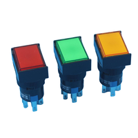 Interrupteur à bouton poussoir LED illuminé rectangle 12mm Micro interrupteur 16A 250V marche arrêt pour panneau de commande des Machines de jeux d'arcade