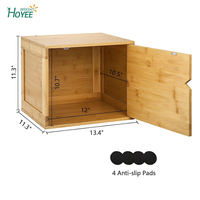 Étagère à Cube en bambou, organisateur de Cube de rangement à connexion empilable avec porte, bac à Cubes empilable