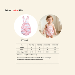 Tutina in Cotone per Neonata, Senza Maniche, con Stampa a Nuvole, <span class=keywords><strong>Abbigliamento</strong></span> Estivo Casual per Neonati, Vendita all'Ingrosso - Product Image 4