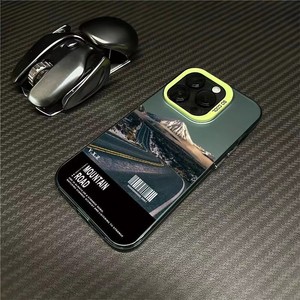 Coque de téléphone OEM usine Paysage Montagne Neige pour iPhone 16 15 14 13 12 11 Pro XS 16E X XR 7 8 Plus Plaqué Mat Rigide - Product Image 3