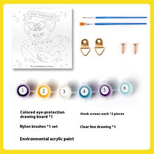 ชุดวาดภาพสีน้ำมันดิจิทัล DIY สำหรับนักเรียน ZY ชุดวาดภาพทิวทัศน์แบบ<span class=keywords><strong>วาด</strong></span>มือ กระดาน<span class=keywords><strong>วาด</strong></span>ภาพพลาสติกขนาด 20x20 ซม. ของเล่นวาดภาพสำหรับเด็ก - Product Image 2