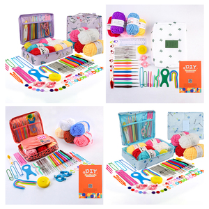 Factory Wholesale <strong>Crochet</strong> Set Hook Diy Knitting Tools Set <strong>Crochet</strong> <strong>Kit</strong> for Complete <strong>Beginners</strong> - Product Image 5
