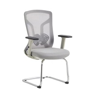 Chaise de bureau ergonomique au design moderne, base en acier inoxydable, accoudoirs et appui-tête – Idéale pour la maison, le bureau, les réunions, multifonctionnelle et exécutive