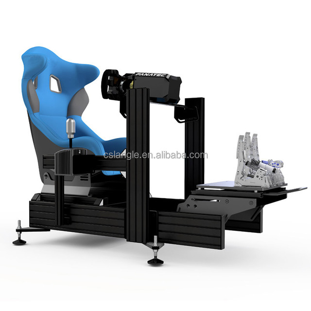 Cheap Price Basic Home Sim Racing Rig DIY 4080 T Slot Black Anodizing Aluminum Extrusion Profile Simple Car Driving Simulation