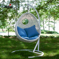 Artie Tissé Rotin Oeuf Chaises Patio Balançoires Balcon Meubles Extérieur Jardin Balançoire Chaise Suspendue