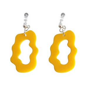 Epoxy Resin Earrings Decorative Handmade Accessories for DIY <b>Gift</b> Crafts Handmade Resin Earrings Creative Decorative Supplies - Product Image 1