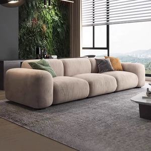 Zaysnordic आधुनिक लक्जरी मखमली 3-सीटर एल-आकार लिविंग रूम सोफे सेट मॉड्यूलर वॉशबल विला अपार्टमेंट होटल फर्श सोफा - Product Image 3