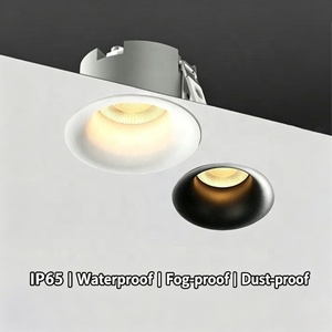 Plafonnier LED moderne encastré en aluminium, sans cadre, avec réflecteur incurvé dissimulé, IP65, entièrement étanche, anti-fumée et résistant <span class=keywords><strong>à</strong></span> l'<span class=keywords><strong>eau</strong></span> - Product Image 1