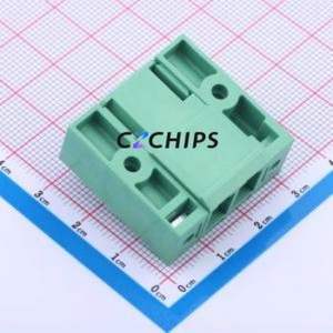 JL5EDGRM-76202G01 Plug-in Terminal Block Bent Lead Through Hole,P=7.62mm Board-to-Board / Socket Closed Screw Fixing 1x2P 7.62mm - Product Image 1