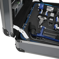 GOODKING Mallette rigide en aluminium haut de gamme 124 pièces avec mallette de transport et valise pour outils de transport 11241