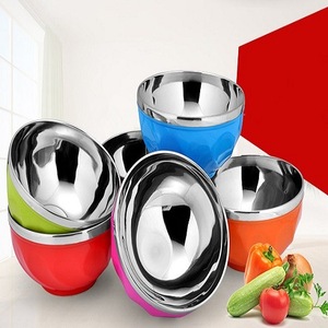 Tazón de Arroz de Acero Inoxidable para el Hogar, Doble Capa de Plástico y Acero, Aislado, Resistente al Calor y a los Golpes, Ideal para el Regreso a Clases - Product Image 2