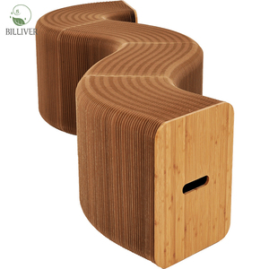 Modern Living Room Compress Fold Kraft Paper <strong>Stool</strong> 42cm Commercial Exhibition Bench Paper for Living Room and <strong>Office</strong> - Product Image 6
