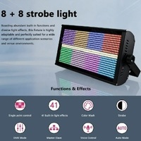 Projecteur LED RGB 150W avec effets stroboscopiques et de course de chevaux (8+8 segments) pour fêtes, discothèques, clubs et KTV, certifié CE RoHS FCC