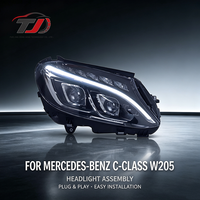 Mise à niveau vers les phares avant à LED double lentille pour Mercedes-Benz Classe C W205 (2015-2018)
