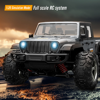 Camioneta de Simulación Todoterreno, Modelo a Escala 1:18, 4WD, 30 km/h, 4x4, Control Remoto, Auto RC de Alta Velocidad con Ruedas Grandes para Off-Road
