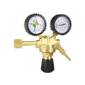 Fully Brass Italian Style Industrial Argon/CO2 Welding/Cutting Pressure Regulator With W21.8 Or Customized Inlet Connection
