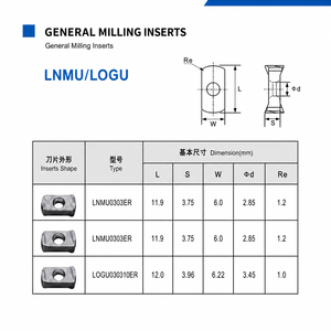 เม็ดมีดกลึง LNMU LNMU0303 ZER-MJ-BGA10-BGA20 สำหรับงานกลึงและงานกัดแบบปลอดภัย ขายส่ง - Product Image 3