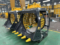 Bucket Rotary Screening Excavator Efisiensi Tinggi Multiguna untuk Pemilahan Sampah Konstruksi