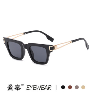 Eyewear <b>Square</b> <b>Sunglasses</b> UV400 Unisex Plastic And Metal Frame PC Lens - Product Image 5