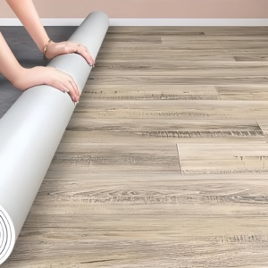 Rouleaux de revêtement de sol en PVC éponge de haute qualité à <span class=keywords><strong>prix</strong></span> d'usine, matériau de construction en vinyle plastique pour usage civil - Product Image 1