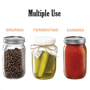 Bocaux de rangement en verre pour la cuisine, 4oz, 8oz, 16oz, 32oz, pour la <span class=keywords><strong>confiture</strong></span> de tomates, les cornichons et les noix, vente en gros, Offre Spéciale - Product Image 6