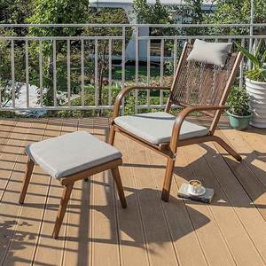 Modern dayanıklı özelleştirilebilir açık alüminyum alaşım sallanan Recliner sandalye ev eğlence yemek otel parkı Villa balkon avlu - Product Image 5