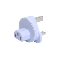 Adaptateur QJ UK Angleterre, connecteur C13, prise industrielle avec prise 220V 15A, matériau ignifuge PC