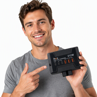 Boîtier de distribution USB multifonctionnel 12/24V 212W en plastique, prenant en charge l'interface PD 100W