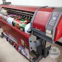 Máquina de Impresión Digital de Inyección de Tinta para Pancartas Flexibles Disen de 1.6M, 1440 DPI, Base Agua/Eco-solvente, Automática, Certificación CE, 1 Unidad Usada