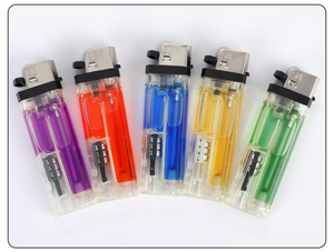 Shunfa Usine <span class=keywords><strong>Prix</strong></span> de Gros Haute Qualité OEM Logo Personnalisé LED Silex Briquet Cigarettes Briquet À Gaz Rechargeable - Product Image 4