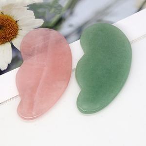 Energinox Natural Pink Kristall Jade Gua Sha Board Set Fuß massage Board Massage Roller Set - Product Image 4