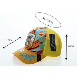 Cappello Trucker Bonnie a 6 Pannelli in Rete Traspirante Unisex Casual Primavera Estate con Design Ricamato Taglia Adulto 58-63Cm - Product Image 1